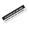Sticker auto Complots Faciles - Le sachoir est une arme...